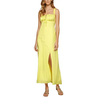 Line & Dot Brooke Womens Ruched Sleeveless Midi Dress