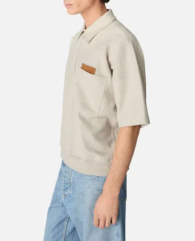 Bottega Veneta Double Cotton Melange Polo