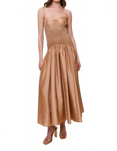 Hutch Golden Goose Dress In Tan