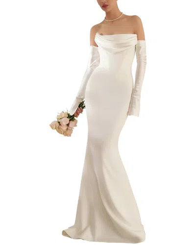 Adele Berto Maxi Dress In White