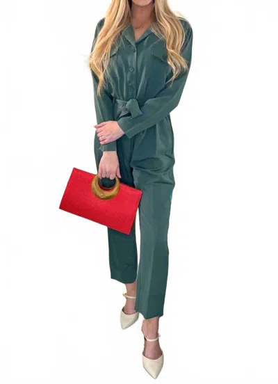 Compañía Fantástica Rosie Jumpsuit In Vibrant Green