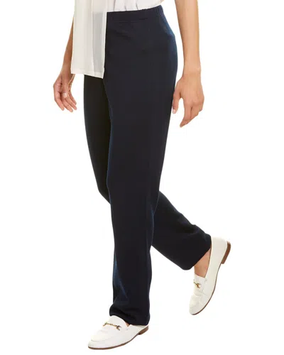 St John St. John Nouveau Wool-blend Pant In Blue