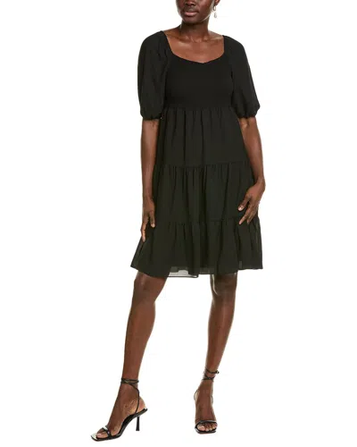 Nanette Lepore Tiered Midi Dress In Black