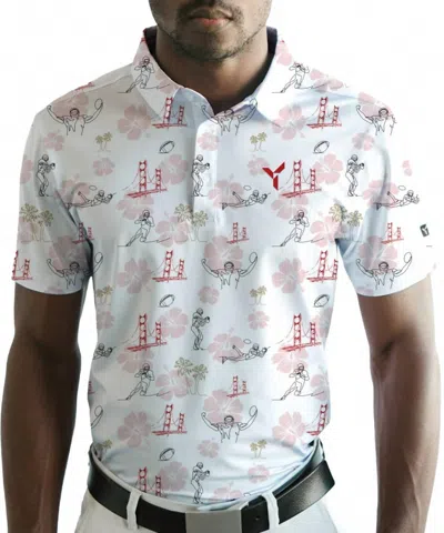 Yatta Golf San Francisco Golf Polo Limited Edition In White