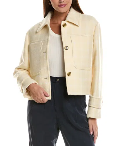 Hugo Boss Relaxed-fit Jacket In Italian Checked Cloth