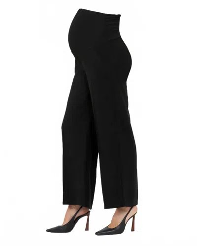 Ripe Alexa Maternity Wide Leg Pant In Black In Black