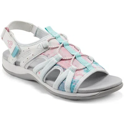 Easy Spirit Spark 9 Womens Faux Leather Cut-out Sport Sandals