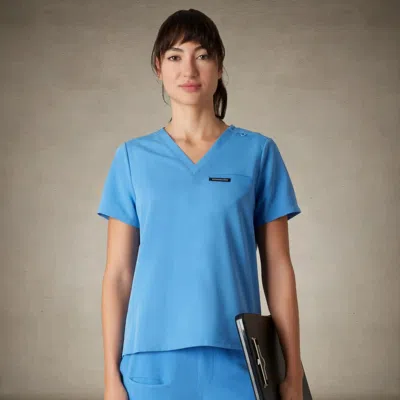Members Only Bari 1-pocket V-neck Scrub Top For Women