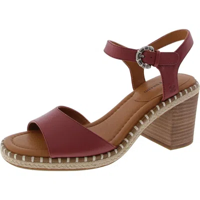 Lucky Brand Jennyl Womens Lather Ankle Strap Pumps