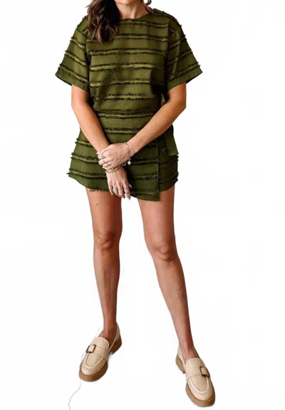 Voy Sure Thing Skort Set In Green