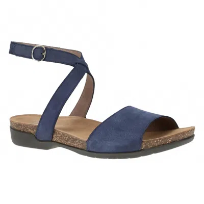Dansko Women's Rafferty Ankle Strap Sandal In Navy