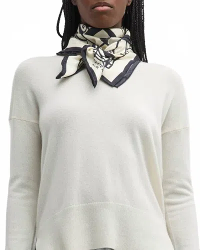 Lafayette 148 Scarf In Black Multi