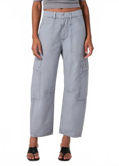 Citizens Of Humanity Marcelle Low Slung Easy Cargo Pants In Hematite