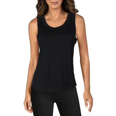 Madewell Womens Cotton Scoop Neck Tank Top In Black