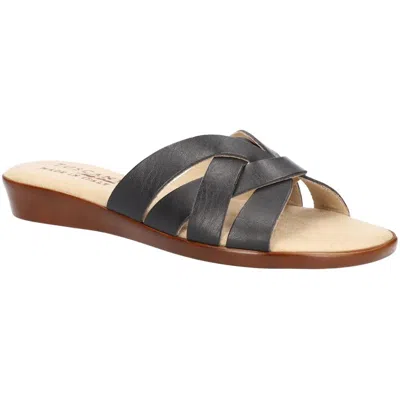 Tuscany By Easy Street® Zanobia Womens Faux Leather Strappy Slide Sandals