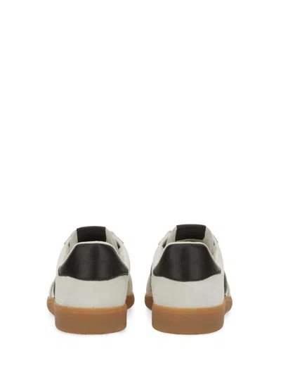 Tom Ford Archer White Low Top Sneakers With Logo Lettering On Tongue And Heel And Contrasting Heel In Leather In White