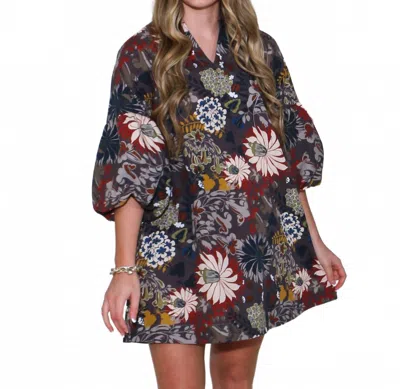 Ivy Jane Autumn Blossoms Dress In Multi In Multi
