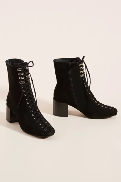 Jeffrey Campbell Women's Belmondo Suede Boots In Black
