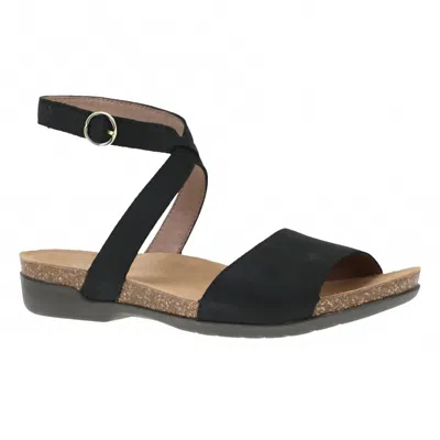 Dansko Women's Rafferty Ankle Strap Sandal In Black