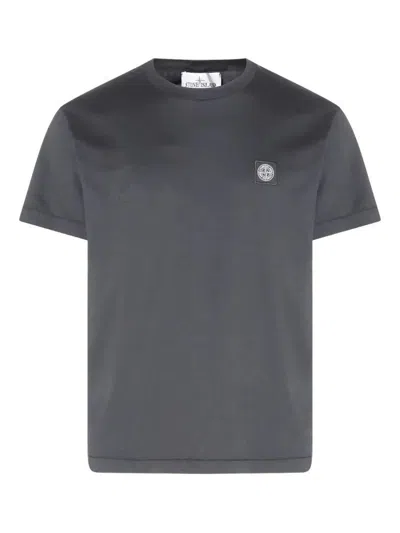 Stone Island Slim Fit Cotton Jersey T-shirt With Compass Patch