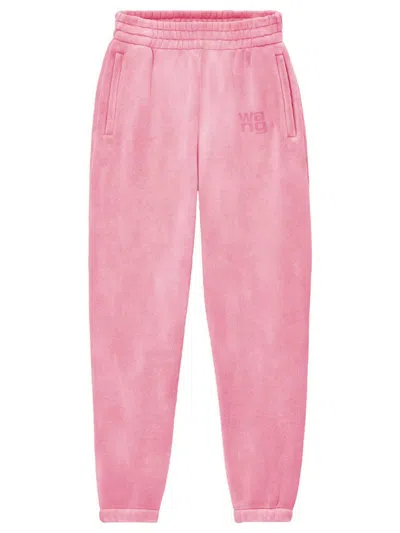 Alexander Wang Logo Sweatpant In Essential Terry Clothing