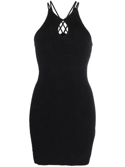 Iro Black Black Halterneck Short Dress