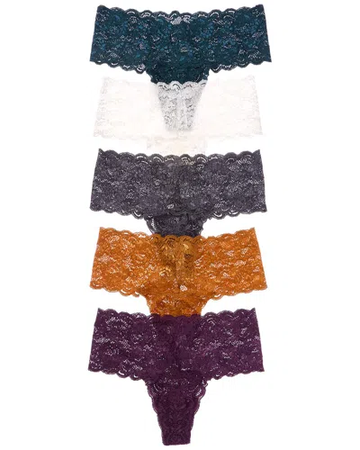 Cosabella 5pk Never Say Never Comfie Thong In Multi