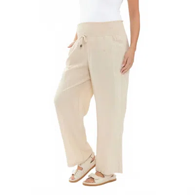Ripe Indi Maternity Wide Leg Pant In Natural In Neutral
