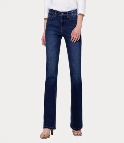 Vervet By Flying Monkey Belle High Rise Bootcut Jeans - Plus In Dark Blue