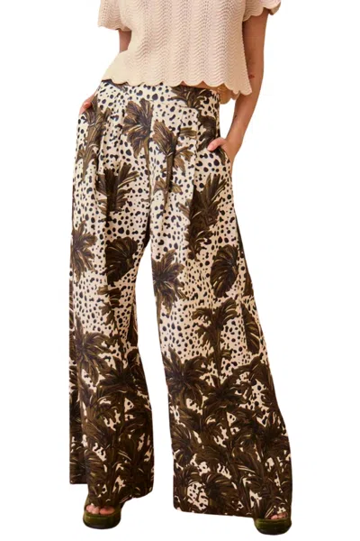 Hunter Coston Pants In Midnight Palm In Multi