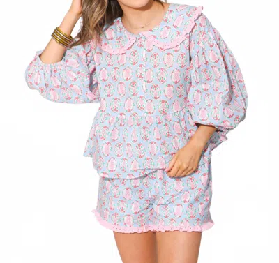 Peach Love Hoppy Dreams Pajama And Loungewear Set In Multi