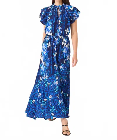 Alivia Ara Skirt In Navy Augusta Garden Stripe
