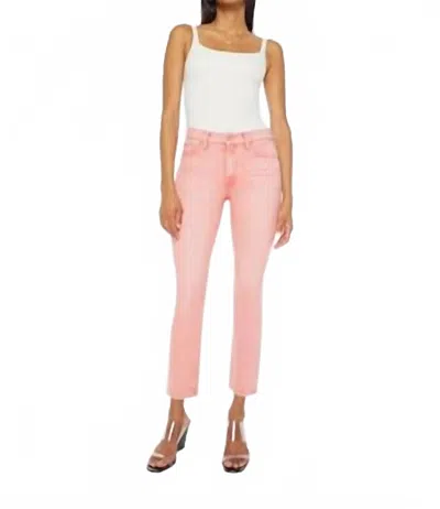 Mother The Mid Rise Dazzler Ankle Sunset Coral Pants