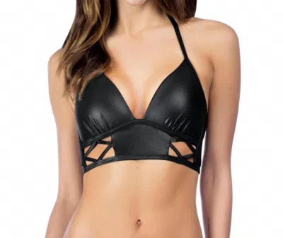 Kenneth Cole After Midnight Cut Out Push Up Bikini Top In Kkc Black