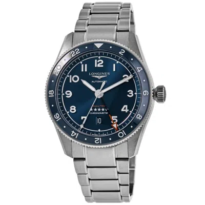 Longines Spirit Zulu Time Blue Dial Ceramic Bezel Men's Watch L3.812.4.93.6