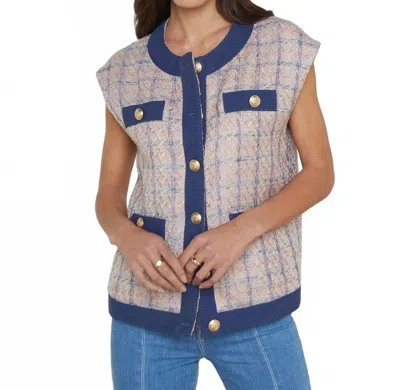 L Agence Laurel Oversized Vest In Multicolor In Neutral