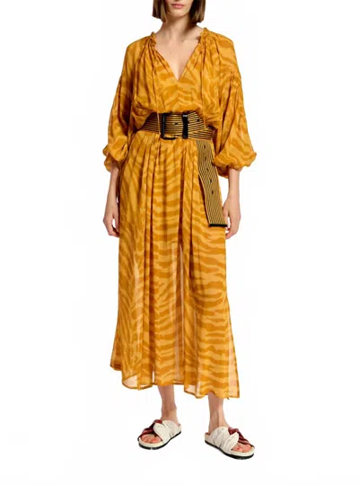 Essentiel Antwerp Beeknees Dress In Yellow In Orange