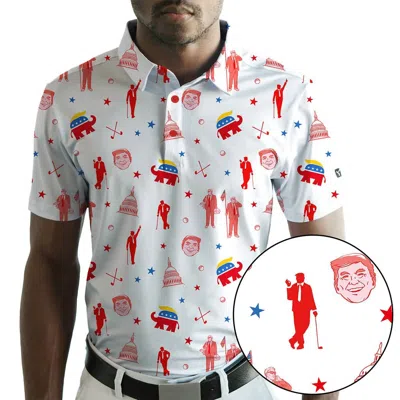 Yatta Golf 2024 Presidents Cup Golf Polo Limited Edition In Republican Red