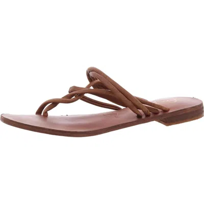 Free People Kayla Womens Leather Boho Slide Sandals