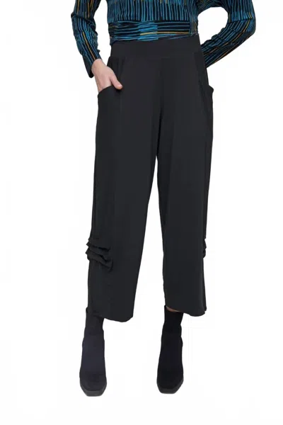 Liv By Habitat Side Pleat Flood Pants In Black In Blue
