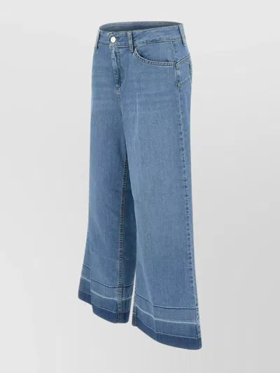 Liu •jo Wide-leg Design Flare Leg Jeans In Blue