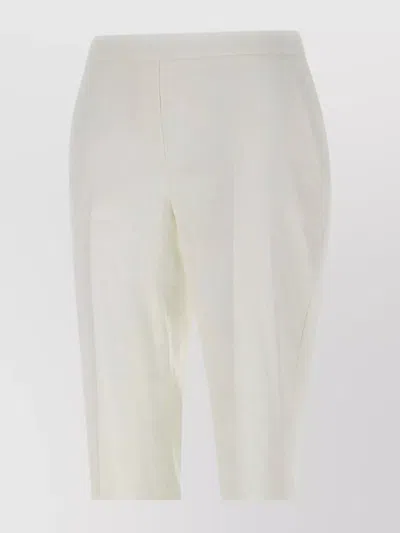 Theory Slim Fit Trousers Elasticated Waist In Neutral