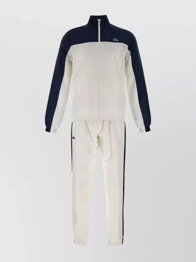 Lacoste Sport Suit Recycled Polyester Logos In Neutral