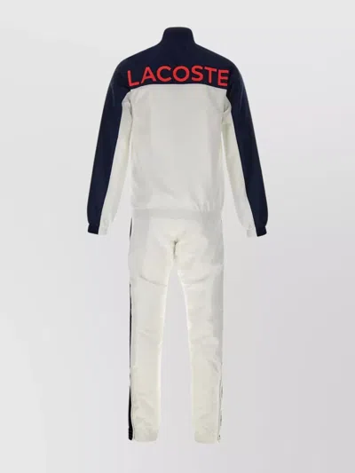 Lacoste Sport Suit Recycled Polyester Logos In Neutral