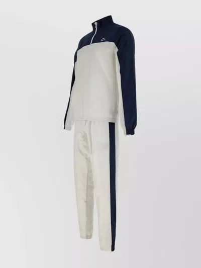 Lacoste Sport Suit Recycled Polyester Logos In Neutral