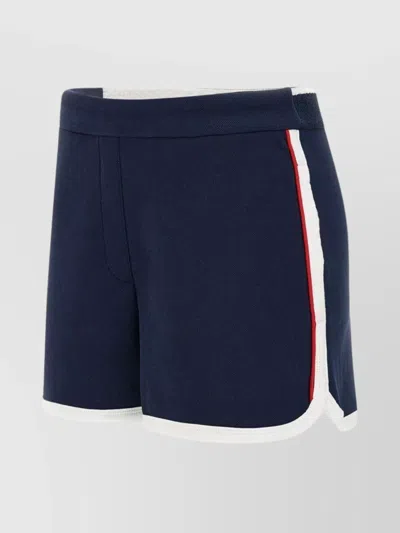 Lacoste Stretch Tennis Shorts With Piping And Side Stripe