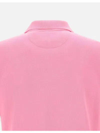 Mc2 Saint Barth Charles Pink Piquet Polo In Pink