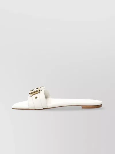 Chloé Mae Sandals With Buckles And Metallic Accents