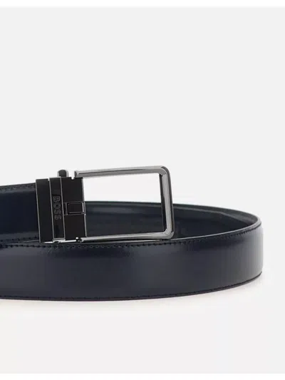 Hugo Boss Leather Belt Austin With Palladium Buckle