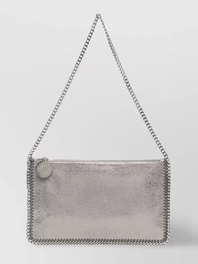 Stella Mccartney Chain-link Metallic Rectangular Shoulder Bag